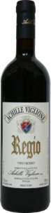 Bottiglia di vino rosso Regio Achille Viglione